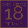 Donnerstag, 18.04.2024